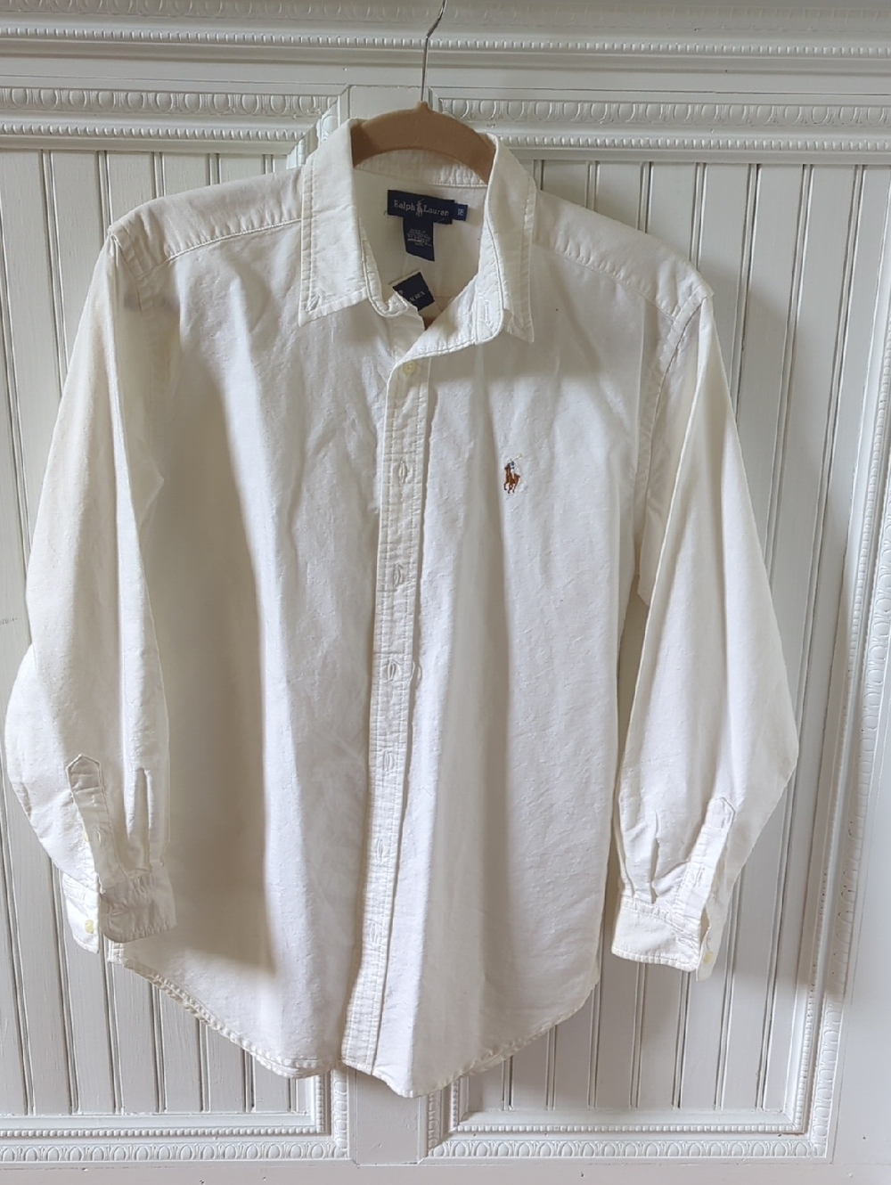 Boys Ralph Lauren Long‑Sleeve Button‑Down Shirt.Size 18.NWT